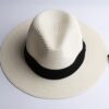 White Flat Wide Women’s Jazz Fedoras Hat 6