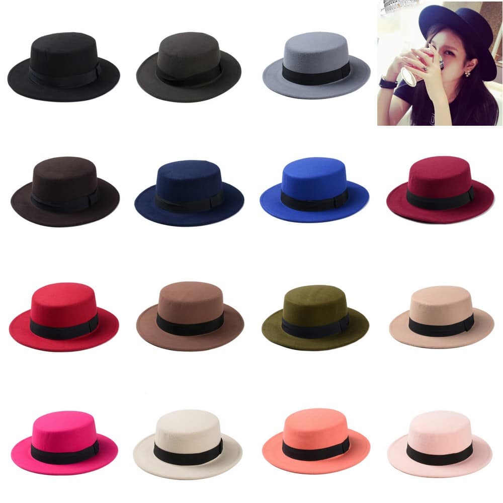 Flat Dome Oval Top Fedora Hat (9 Colors) | Cheap Dad Hats For Sale ...