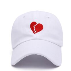 Heartbreak Dad Hat White 1