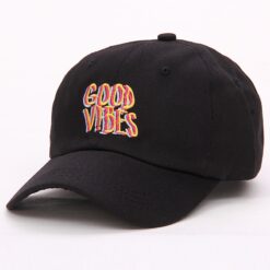 Good Vibes Dad Hat Black 1