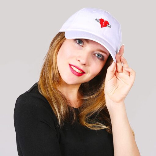 Heart Dad Hat white 4