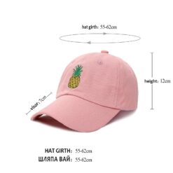 Pineapple Dad Hat Pink 1