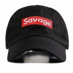 Savage Dad Hat Black 1