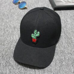 Cactus Dad Hat Black