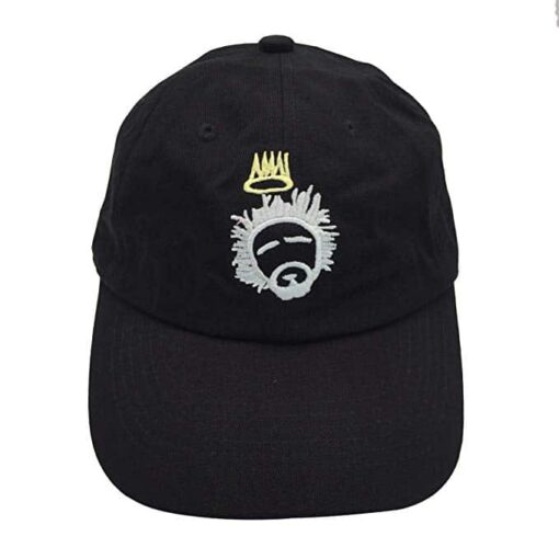 J Cole Dad Hat Black