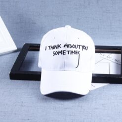 I Think About You Hat White