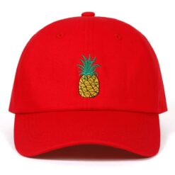 Pineapple Dad Hat red