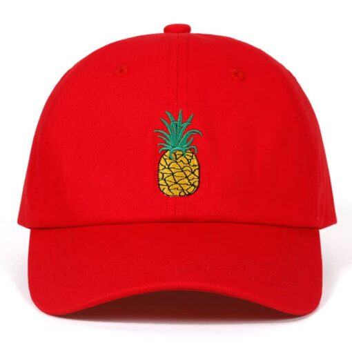 Pineapple Dad Hat red