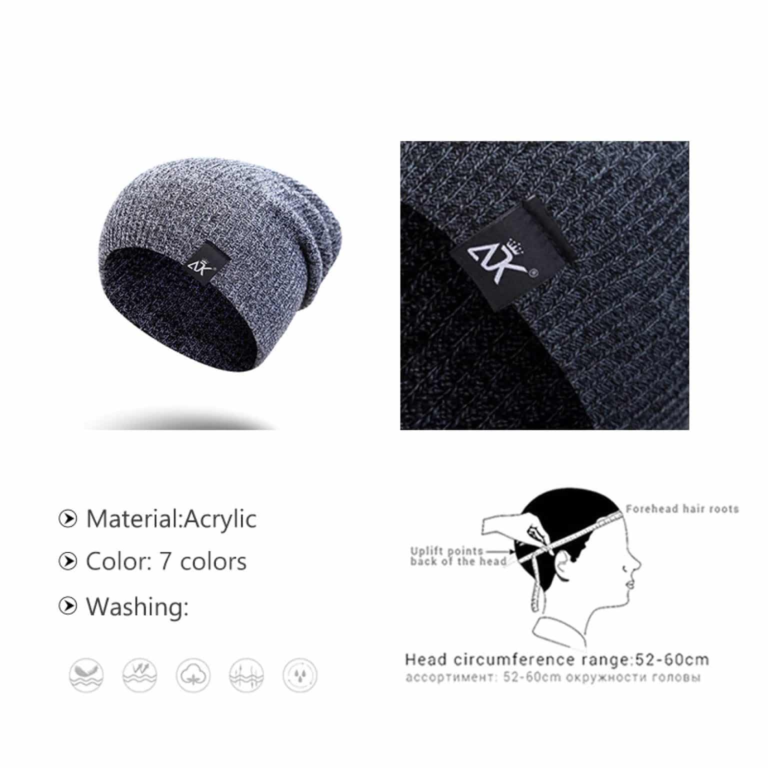 Baggy Beanie Dark Grey