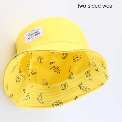 Reversible Bucket Hat With Banana