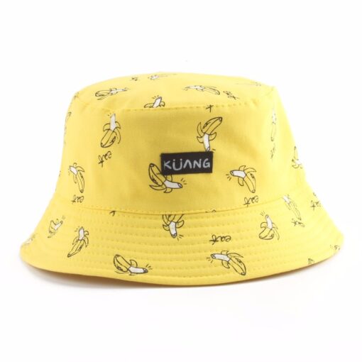 Reversible Bucket Hat With Banana