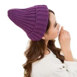 Winter Beanie Hat Purple