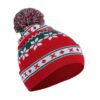 Knitted Beanie Red