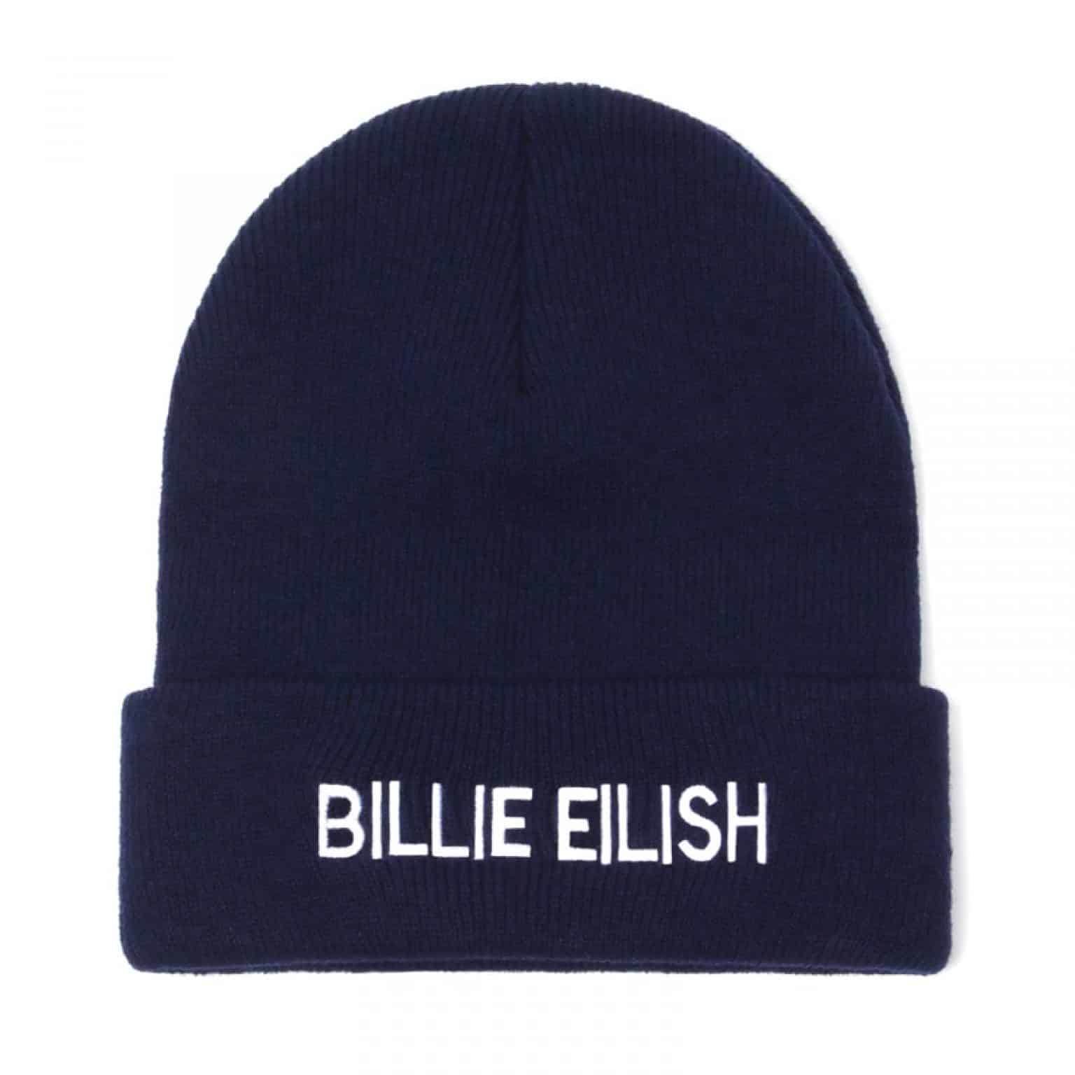 Billie Eilish Beanie Navy blue
