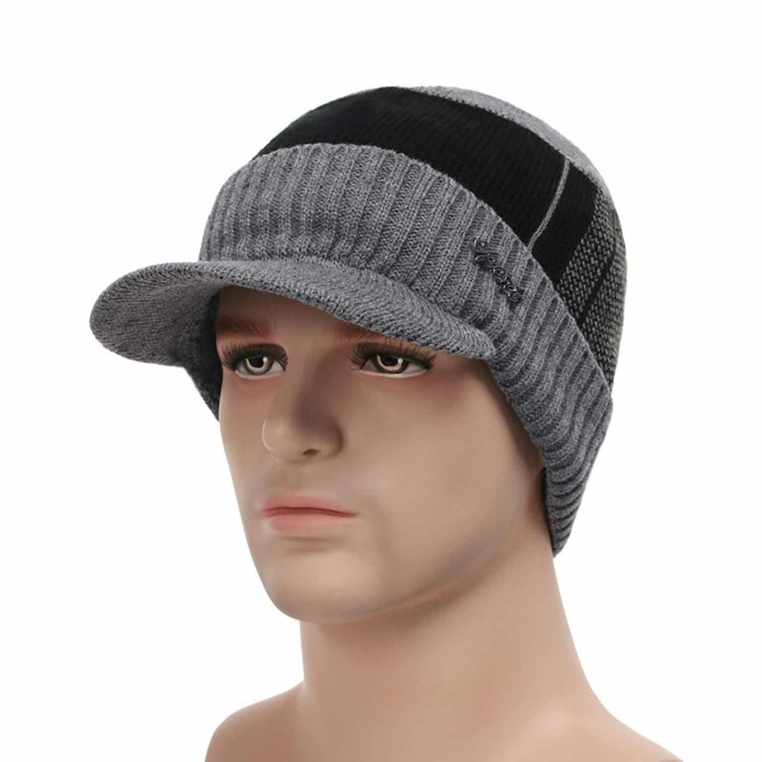 Winter Cap For Men Gray