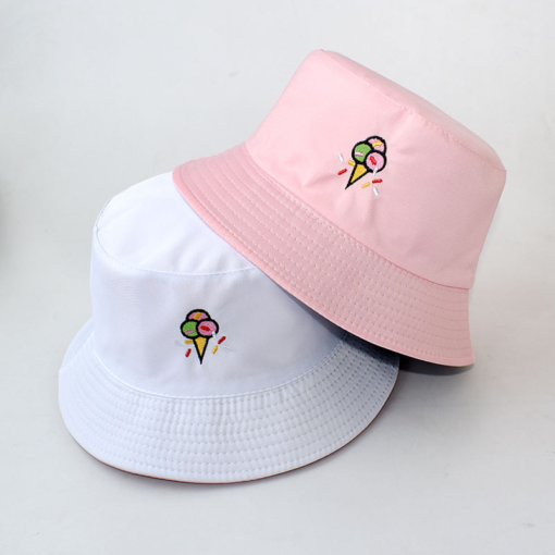 Ice cream bucket hat Pink