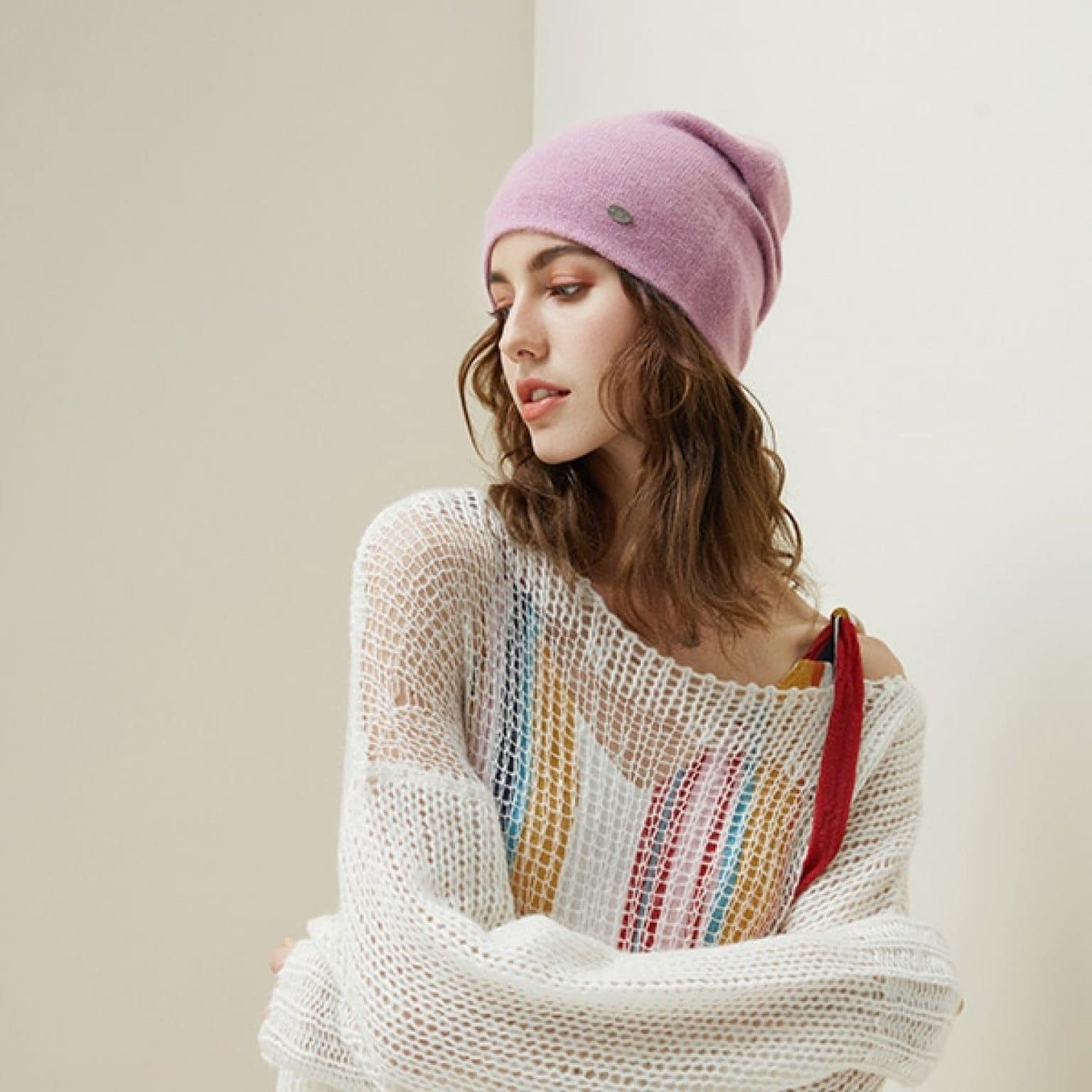 Winter Hat For Women Pink
