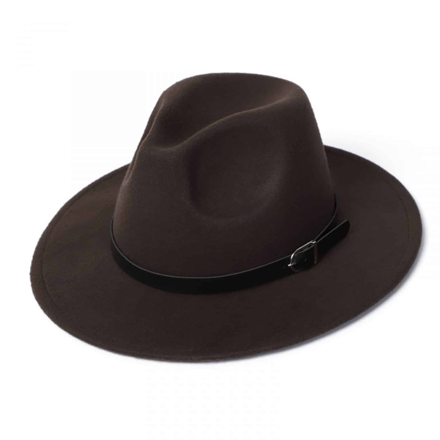 Trilby Hat Rose Brown