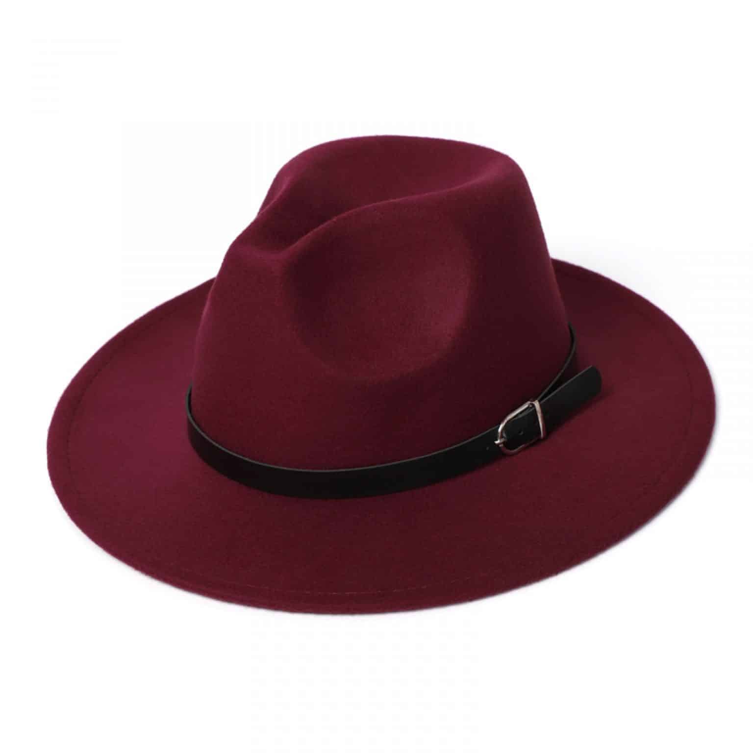 Trilby Hat Wine Red
