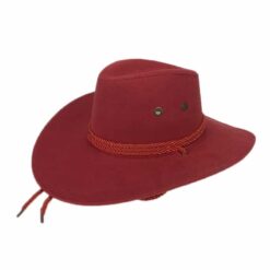 Wide Brim Cowboy Hat Red
