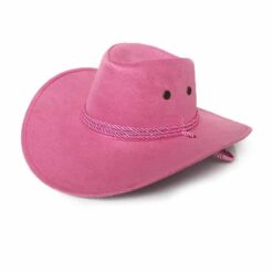 Wide Brim Cowboy Hat Pink