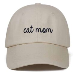 Cat Mom Hat Beige
