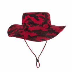 String Bucket Hat For Fishing Red