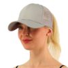 Ponytail hat for women
