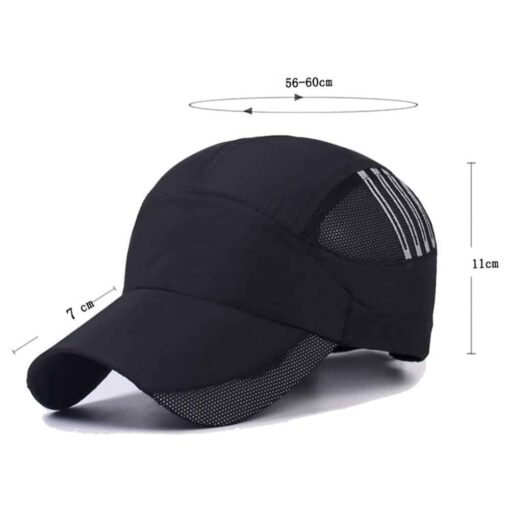 Quick dry running Cap Size