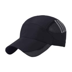 Quick dry running hat Black
